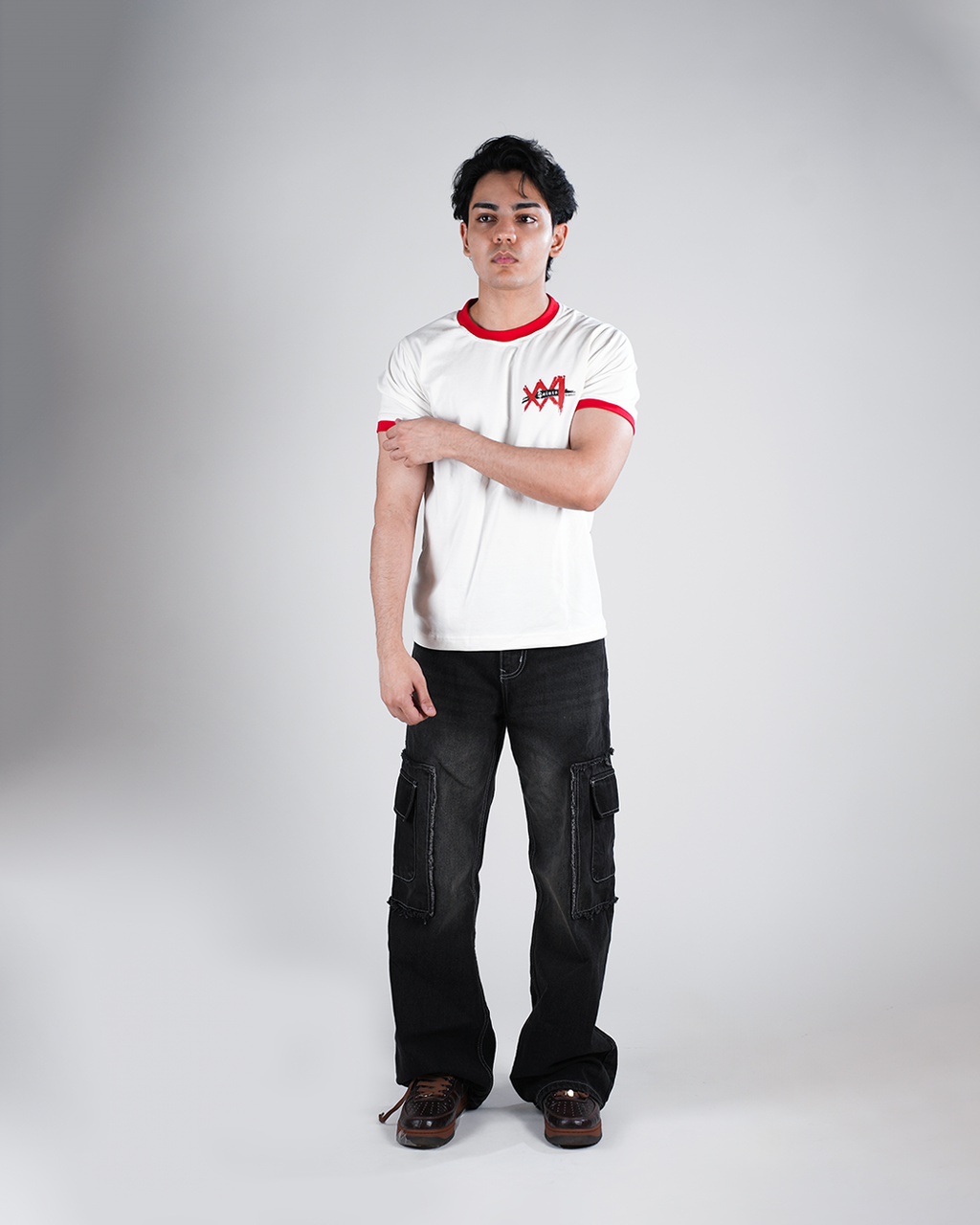 The Saints Varsity Ringer Regular Fit Tee